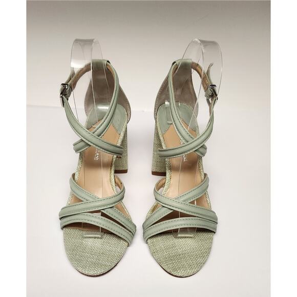 Antonio Melani Gemy Strappy Leather Sandals Mint Green Size 6M - Picture 3 of 14